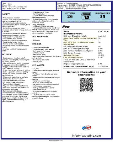 2013 MINI Convertible Cooper S