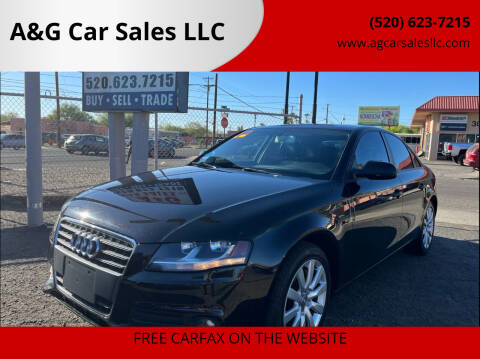2012 Audi A4 for sale at A&G Car Sales  LLC in Tucson AZ