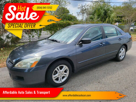 2006 Honda Accord for sale at Affordable Auto Sales & Transport in Pompano Beach FL