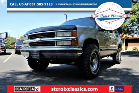 1999 Chevrolet Suburban for sale at St. Croix Classics in Lakeland MN