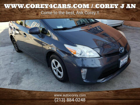 2013 Toyota Prius for sale at WWW.COREY4CARS.COM / COREY J AN in Los Angeles CA
