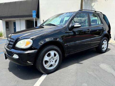 2003 Mercedes-Benz M-Class for sale at MANGIONE MOTORS ORANGE COUNTY in Costa Mesa CA