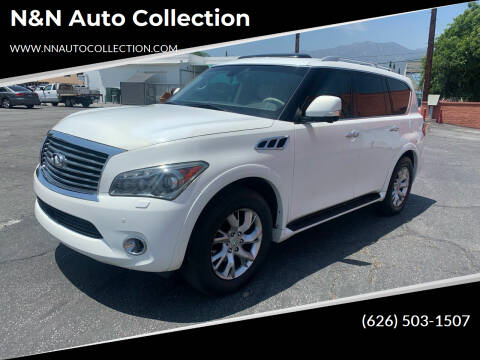 2012 Infiniti QX56 for sale at n&n auto collection inc in Pasadena CA