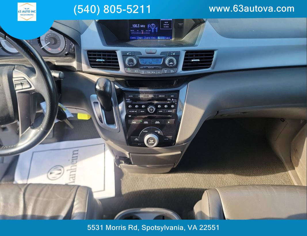 2011 Honda Odyssey for sale at 63 Auto Inc in Spotsylvania, VA