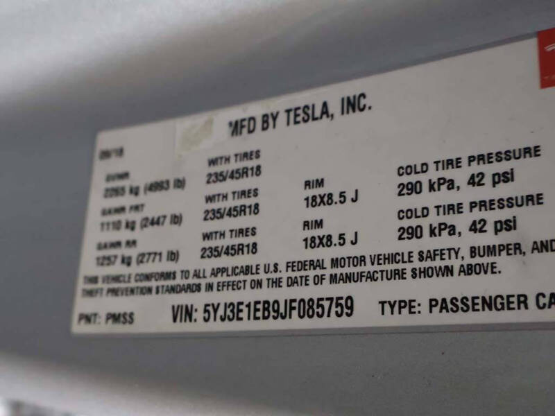 2018 Tesla Model 3 Long Range