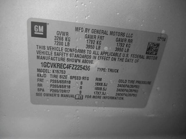 2015 Chevrolet Silverado 1500