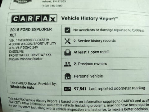 2015 Ford Explorer XLT