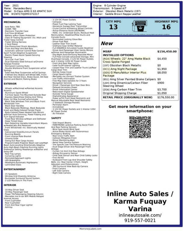 2021 Mercedes-Benz G-Class AMG G 63