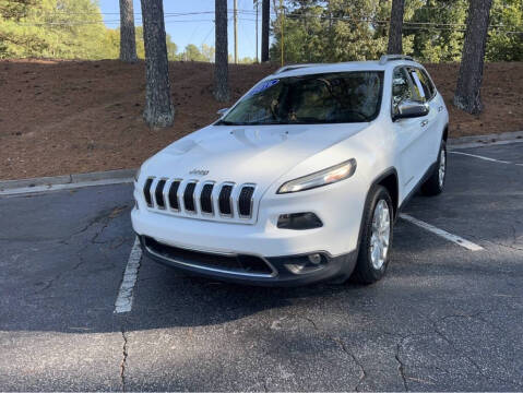 2016 Jeep Cherokee for sale at 4 Brothers Auto Sales LLC in Brookhaven GA