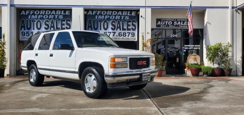 1998 GMC Yukon for sale at Affordable Imports Auto Sales in Murrieta CA