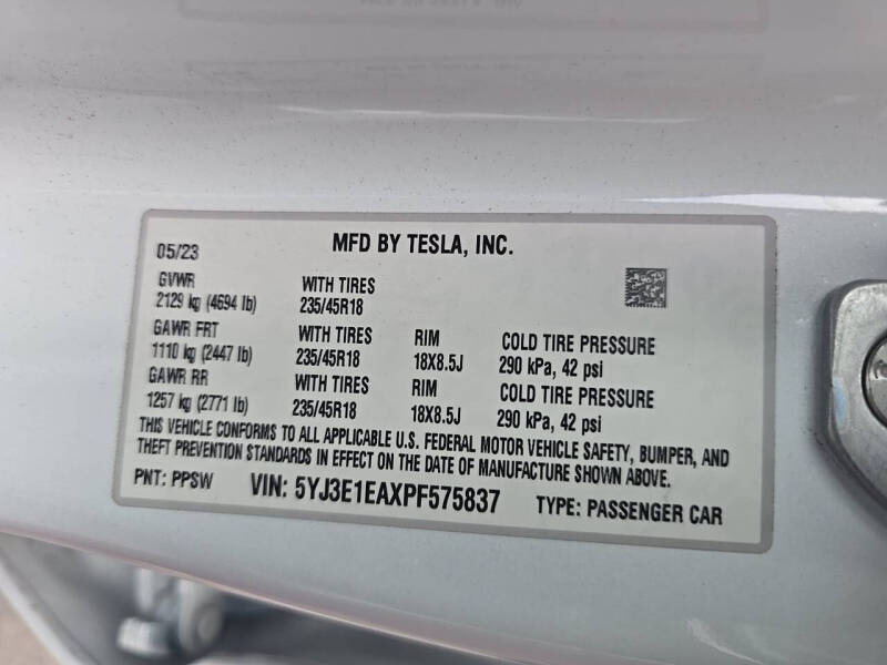 2023 Tesla Model 3