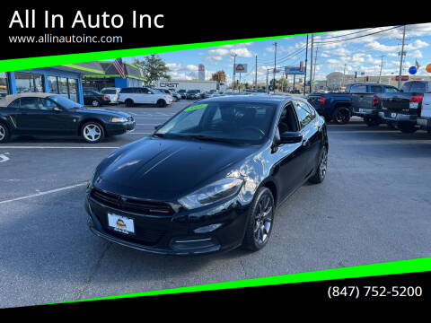 2016 Dodge Dart for sale at All In Auto Inc in Palatine IL