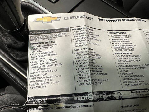 2019 Chevrolet Corvette Stingray