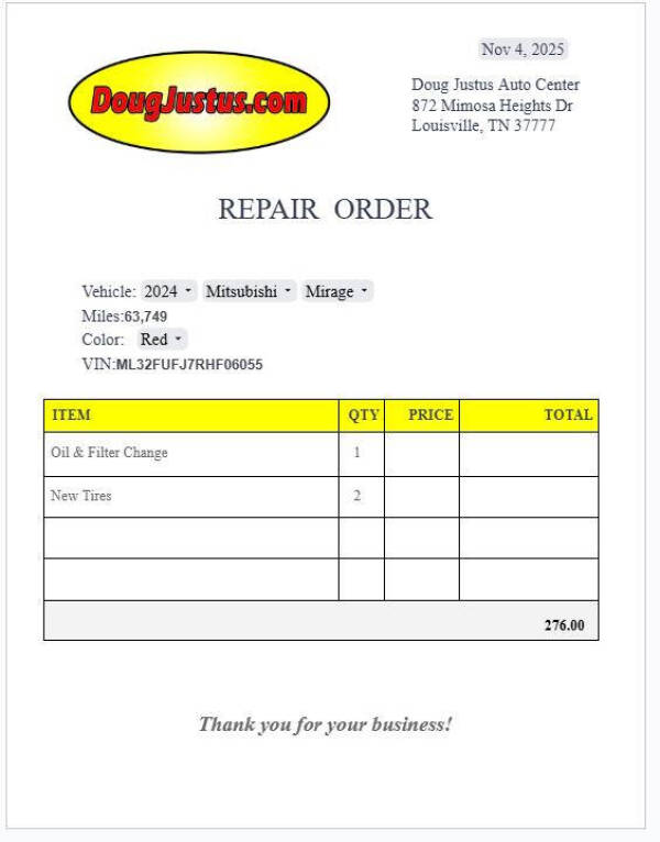 2024 Mitsubishi Mirage G4 LE