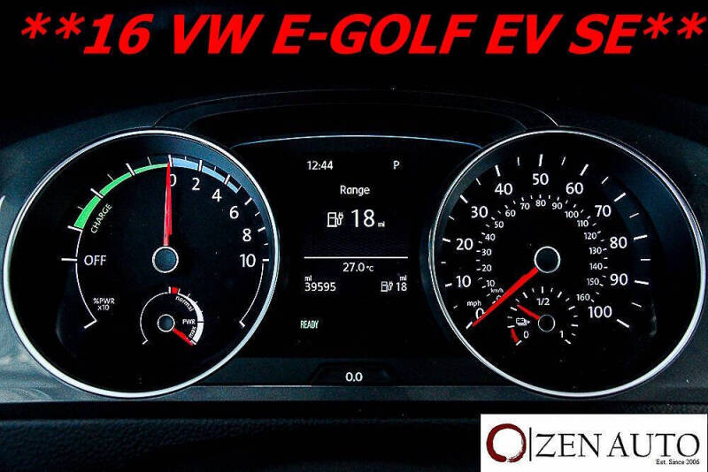 2016 Volkswagen e-Golf SE