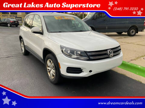 2012 Volkswagen Tiguan for sale at Great Lakes Auto Superstore in Waterford Township MI