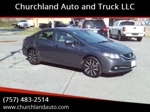 2014 Honda Civic for sale at Churchland Auto and Truck LLC in Portsmouth VA