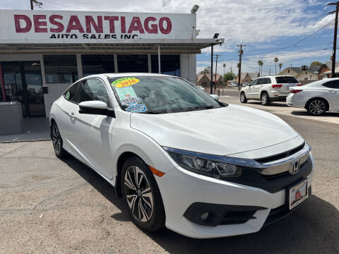 2016 Honda Civic for sale at DESANTIAGO AUTO SALES in Yuma AZ