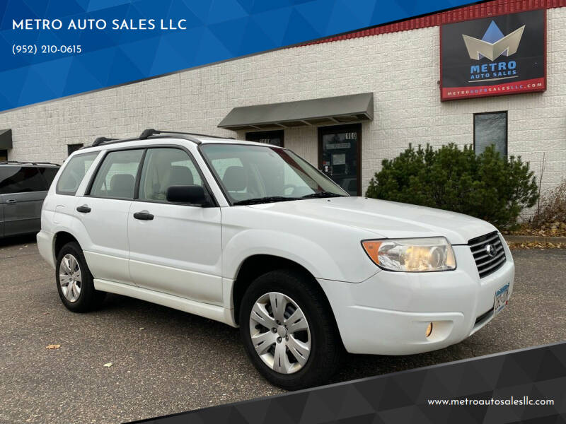 2008 Subaru Forester for sale at METRO AUTO SALES LLC in Lino Lakes MN