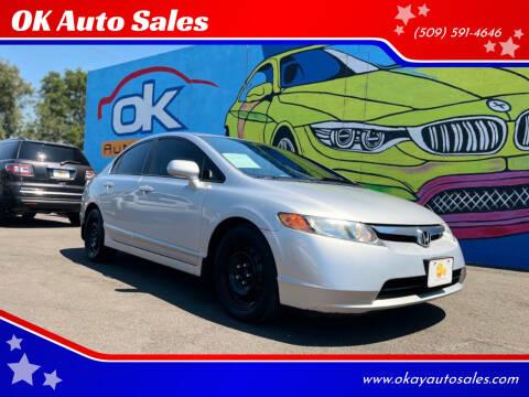 2007 Honda Civic for sale at OK Auto Sales in Kennewick WA