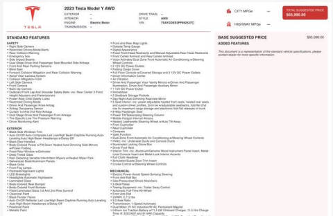 2023 Tesla Model Y Long Range