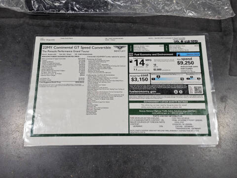 2022 Bentley Continental GTC Speed