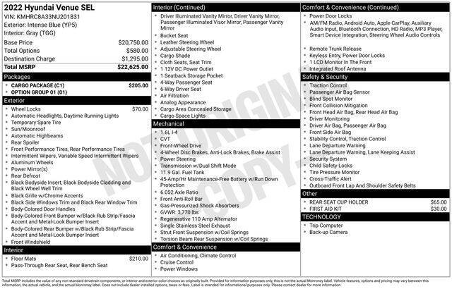 2022 Hyundai Venue SEL