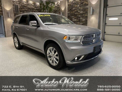 2019 Dodge Durango for sale at Auto World Used Cars in Hays KS