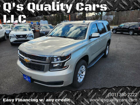 2016 Chevrolet Tahoe for sale at Q's Quality Cars LLC in Capitol Heights MD