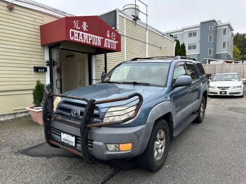2003 Toyota 4Runner for sale at Champion Auto LLC in Quincy MA