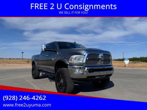 2013 RAM 3500 for sale at FREE 2 U Consignments in Yuma AZ