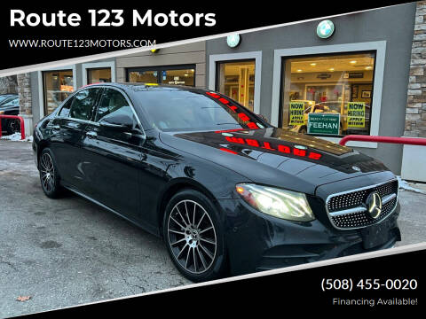 2018 Mercedes-Benz E-Class for sale at Route 123 Motors in Norton MA