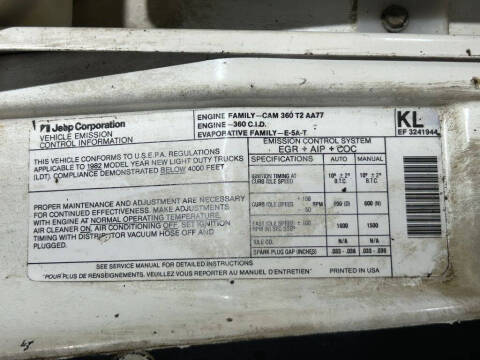 1982 Jeep Wagoneer Limited