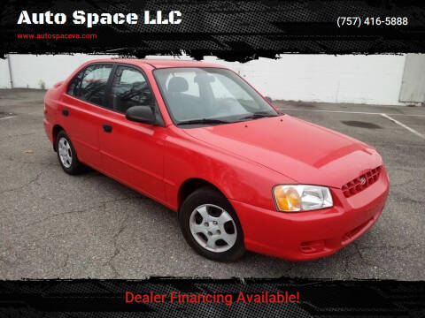 2002 Hyundai Accent for sale at Auto Space LLC in Norfolk VA