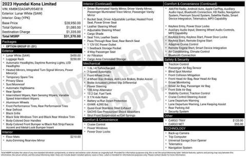 2023 Hyundai Kona Limited