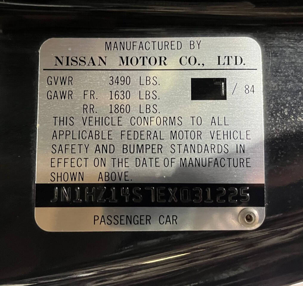 1984 Nissan 300ZX for sale at Carnival Car Company in Victoria, TX