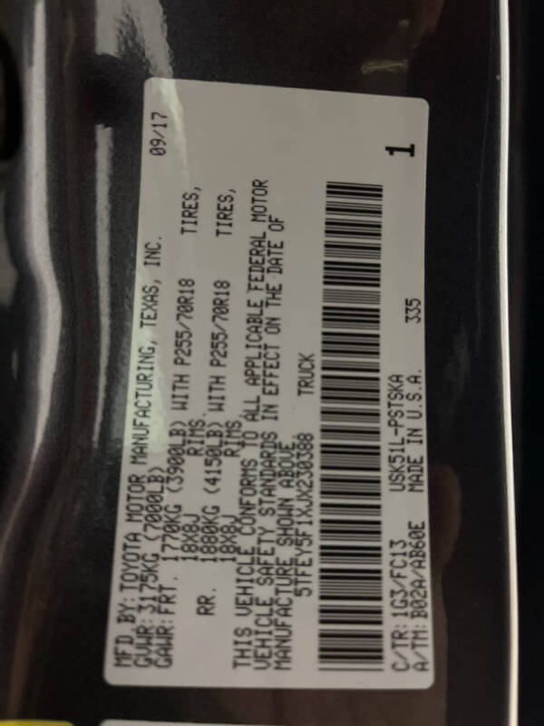 2018 Toyota Tundra SR5