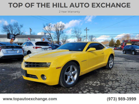 2010 Chevrolet Camaro for sale at TOP OF THE HILL AUTO EXCHANGE in Mine Hill NJ