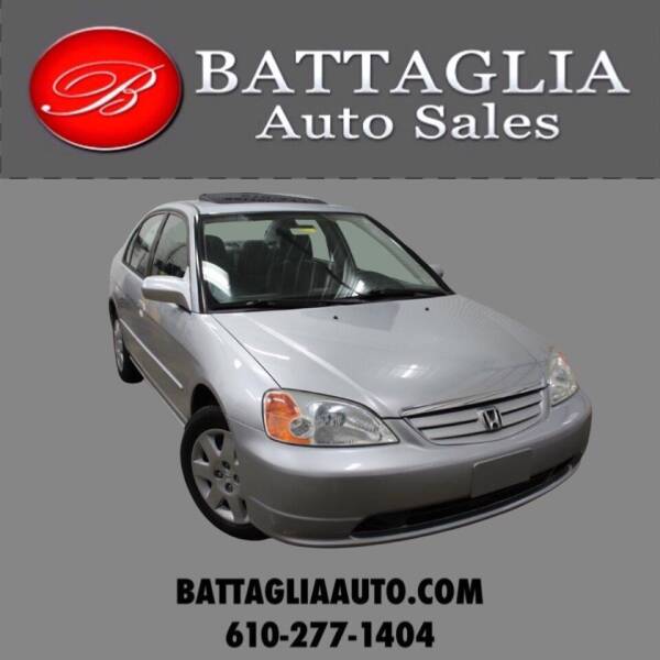 2002 Honda Civic for sale at Battaglia Auto Sales in Plymouth Meeting PA