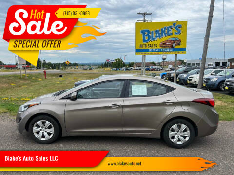 2016 Hyundai Elantra for sale at Blake's Auto Sales LLC in Rice Lake WI