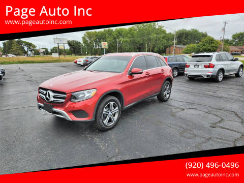 2016 Mercedes-Benz GLC for sale at Page Auto Inc in Green Bay WI