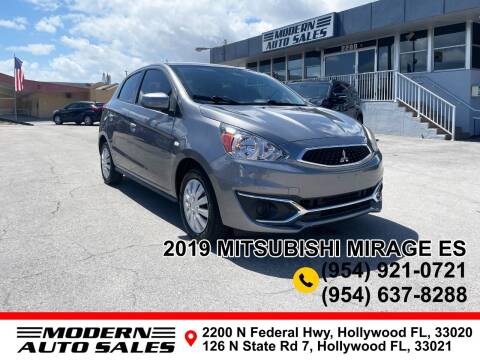 2019 Mitsubishi Mirage for sale at Modern Auto Sales in Hollywood FL