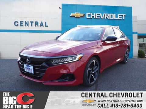 2021 Honda Accord for sale at CENTRAL CHEVROLET in West Springfield MA