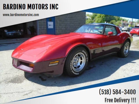 1981 Chevrolet Corvette for sale at BARDINO MOTORS INC in Saratoga Springs NY