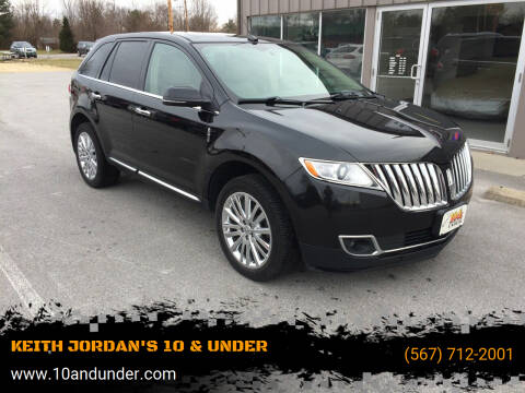 2014 Lincoln MKX for sale at KEITH JORDAN'S 10 & UNDER in Lima OH