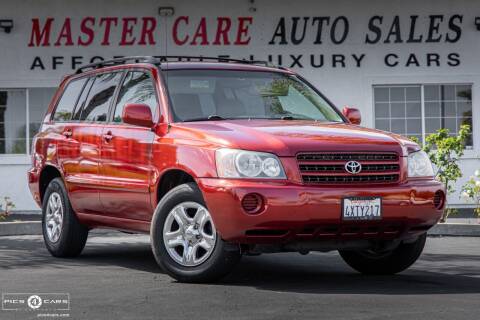 2002 Toyota Highlander for sale at Mastercare Auto Sales in San Marcos CA