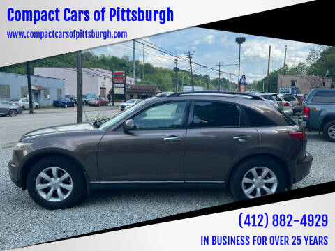 2004 Infiniti FX35 for sale at Compact Cars of Pittsburgh in Pittsburgh PA