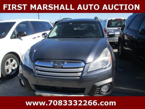 2014 Subaru Outback for sale at First Marshall Auto Auction in Harvey IL