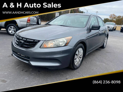 2012 Honda Accord for sale at A & H Auto Sales in Greenville SC