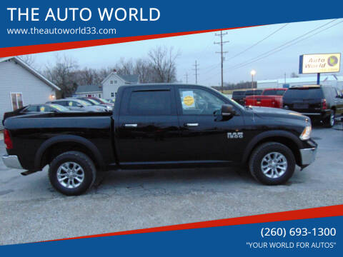 2013 RAM 1500 for sale at THE AUTO WORLD in Churubusco IN